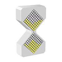 Fasizi Elektronische Sanduhr Schwerkraftgesteuerte Zeitschaltuhr Geeignet für Bad, Küche, Wohnzimmer (Weiß)