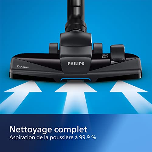 Philips PowerPro Compact Série 3000 Aspirateur sans Sac - 900 W Avec Filtre HEPA et Brosse TriActive (FC9332/09) - Image 6