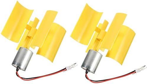 Opaltool Micro Wind Generator, DC 0.1V-5.5V 100-6000RPM Mini Vertical Wind Turbine Generator Model for DIY Use (2PCS)