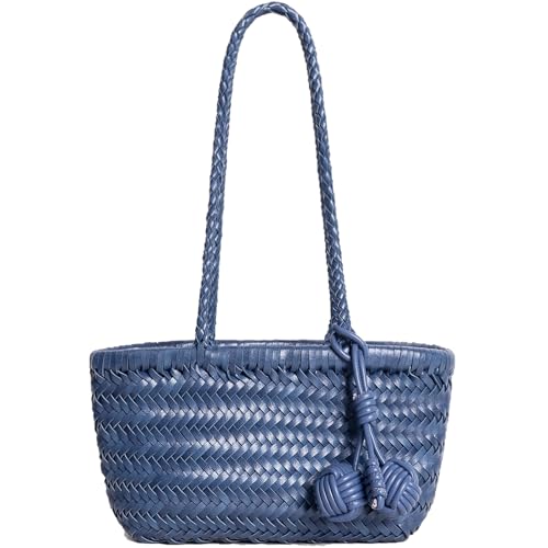 Bolso tejido de hombro mini para mujer miniatura 1