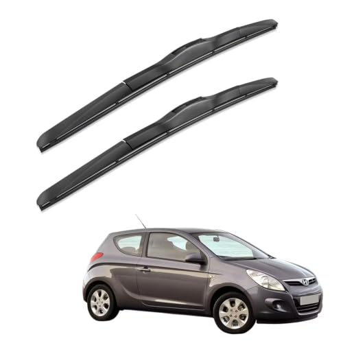 Image of Oshotto Frameless (O.E.M Type) Wiper Blades Compatible with Hyundai Getz (22 inch / 14 inch)