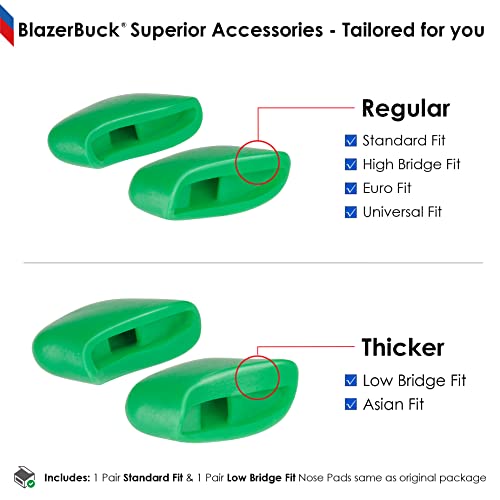 Image of BLAZERBUCK Replacement Nose Pads Piece for Oakley Bisphaera OO9400