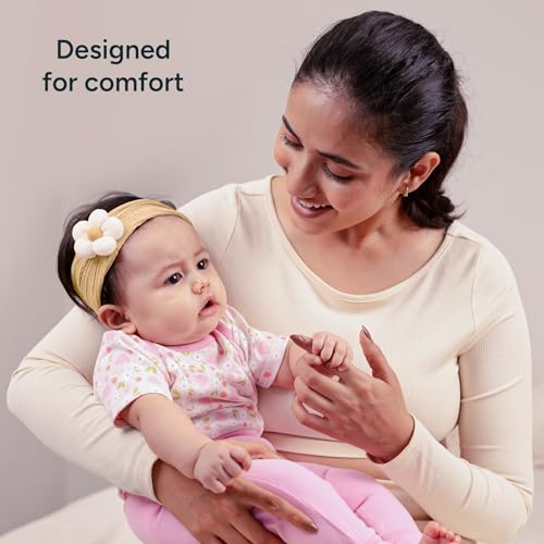 Image of Nintara Baby Hairband - Stretchable, Lightweight Accessory for Newborns | 5.5 inch x 3.1 inch, Buttery-Soft Headband Accessory for Newborns, Infants & Girls, Gentle on Skin, Ideal Gift for Baby Showers