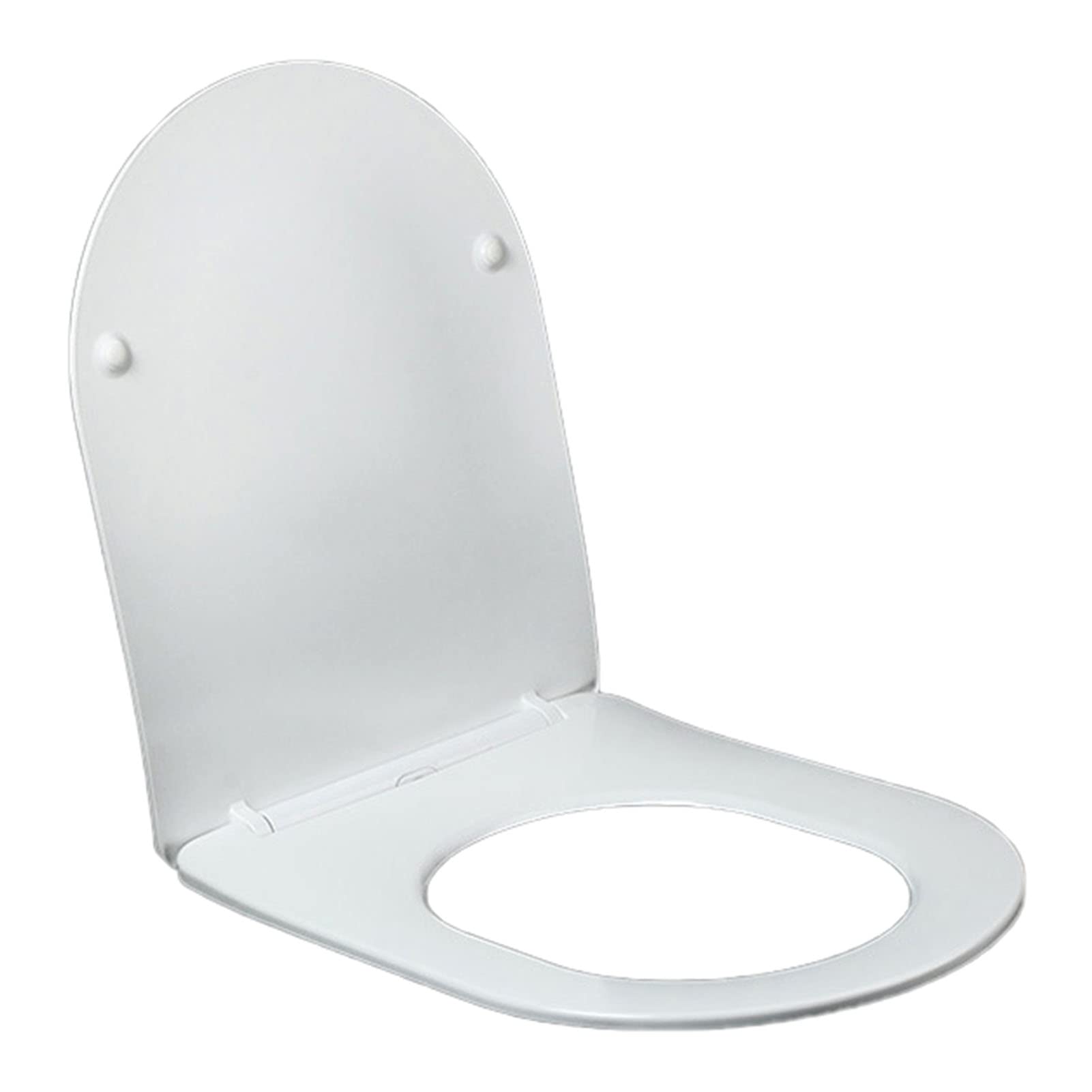 Dxpsxjl White Elongated Soft Close Toilet Seat With Cover Color-Matched Plastic Hinges, Close, Soft, Elongated, Cover, Toilet, Seat, Color, Adjustable, Lightweight