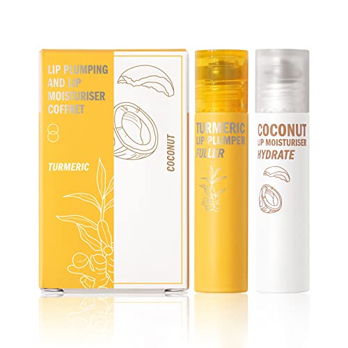 2 Piezas Lip Plumper Set, Greyghost Natural Lip Plumper, Natural Makeup Plumping Lip Gloss Set, Day and Night Lip Plumper Set, Hidratante E Hidratante Para Todo El Día Cover