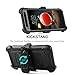 Aetech for LG Aristo 2/Aristo 3/Rebel 4 LTE/Aristo 2 Plus/K8 2018 Plus/Phoenix 4/Tribute Dynasty/Zone 4/Fortune 2/Risio 3 Phone Case with Belt Clip Screen Protector Kickstand for Women Men, Black