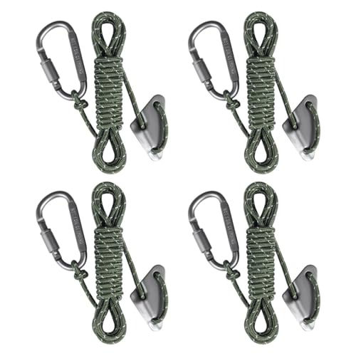 4 Piezas De Cuerdas A Prueba De Viento para Tienda De Campaña, Cordones Reflectantes para Tienda De...