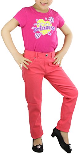 Image of ToBeInStyle Girl's Denim Easy Styling Classic Timeless Everyday Jeans Zip-Up Closure