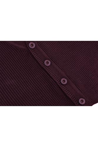 Image of Lilax Baby Boys Basic Long Sleeve V-Neck Classic Knit Cardigan Sweater