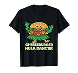 Hawaiian Food Humor Cheeseburger Dance Island Vibes T-Shirt