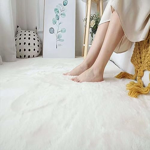 Tapis de salon toucher nuage imitation lapin pour le calme - 4