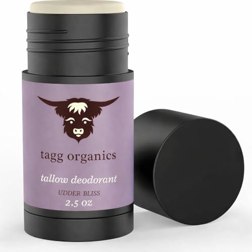 Image of Tallow Deodorant, Udder Bliss (Lavender-Vanilla) 2.5 oz | Natural Ingredients, Aluminum-Free, Long-Lasting Odor Protection, From Grass-Fed Suet, No Synthetic Fragrance, Made in USA