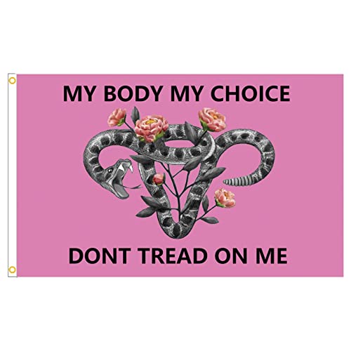 2 pçs bandeira dos direitos do aborto, 9x1,5 m bandeira My Body My Choice | bandeira Don't Tread on
