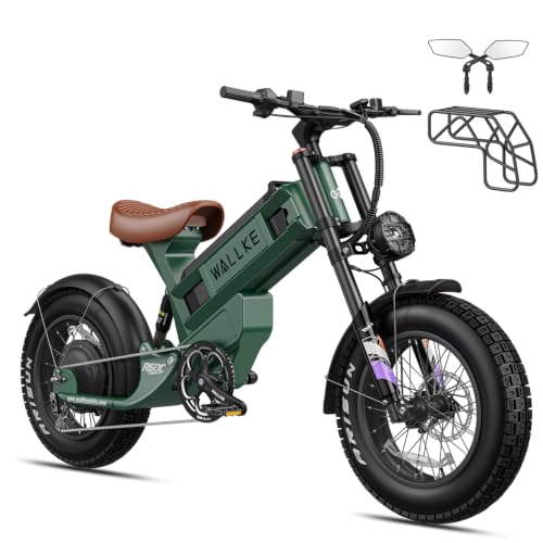 Wallke R60C 4000W Long Range Electric Bike for Adults, Fat Tire All Terrain Ebike with Full Suspension & Torque Sensor, Up to180 Miles &44MPH, for Commute, Mountain, Outdoor Adventure,UL2849 Compliant image 3