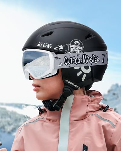 OutdoorMaster Anoa Kids Ski Helmet - Adjustable Snowboard Helmet - Durable PC Shell, Shock-Absorbing EPS Core & Cooling Vents - Certified Snow Sports Helmet for Boys, Girls & Youth - Image 8