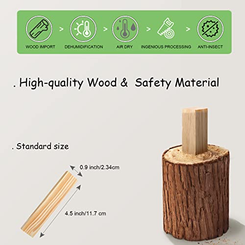 Iceko Kn DT26025 100Pcs Classic Wooden Building Blocks Set,Solid Stem Building Toys thumb #5