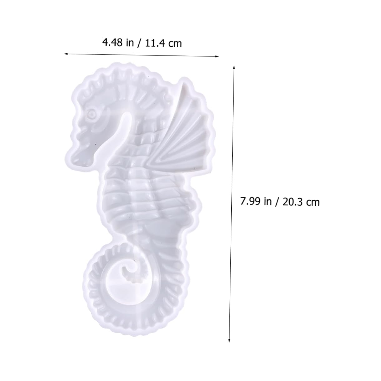 SHINEOFI 5pezzi Stampo Silicone Per Decorazioni Forma Di Cavalluccio Marino Mold Flessibile Per Creazioni Artigianali e Decorazioni Murali Alta Elasticità e Resistenza Allo Strappo