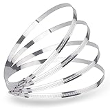 LOKMAN Duct Clamp, 6 Inch Stainless Steel Large Hose Clamp Adjustable Diameter 145-160mm Worm Drive...