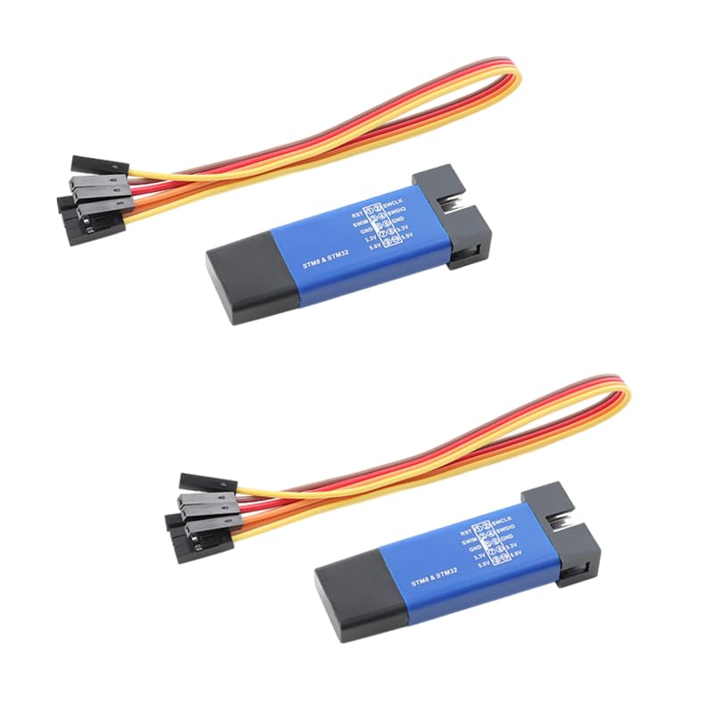 MusRock 2-Pack ST-Link STM32 Emulator, ST Link V2 Programmer STM8 STM32 Emulator Downloader with Cable