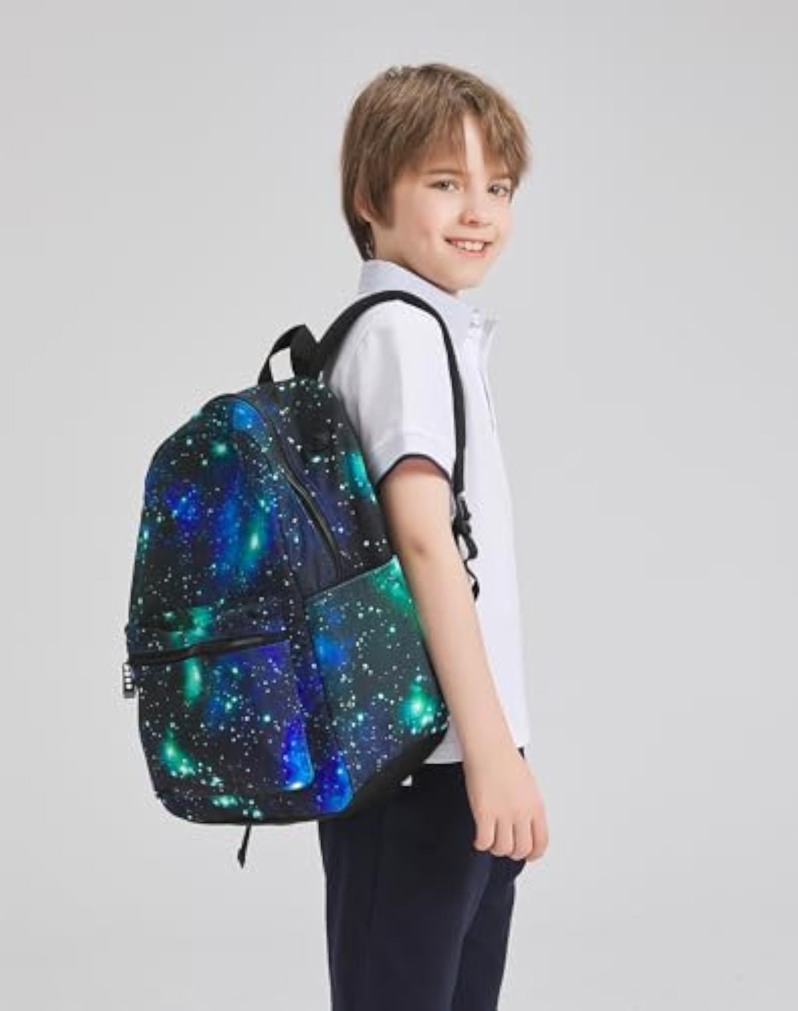Galaxy Pattern Backpack for Elementary Kids