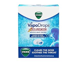 Vicks VapoDrops Xtra Strong Menthol Blast Centres 16 Lozenges