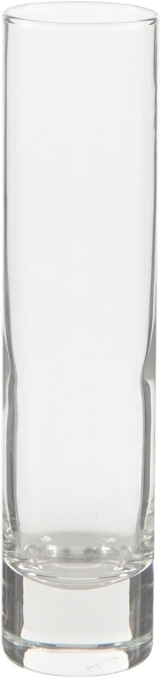 Hobby Lobby Weighted Cylinder Glass Bud Vase, 7.5" Height, 1.75" Width, Set of 12, for Wedding or Reception Centerpiece