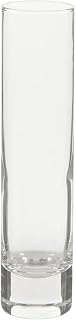 Weighted Cylinder Glass Bud Vase, 7.5" Height, 1.75" Width, Set of 12, for Wedding or Reception Centerpiece