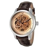 [エンポリオ アルマーニ] EMPORIO ARMANI メンズ腕時計 AR4627 スケルトン オートマチック・ウオッチ ダークブラウン [並行輸入品]