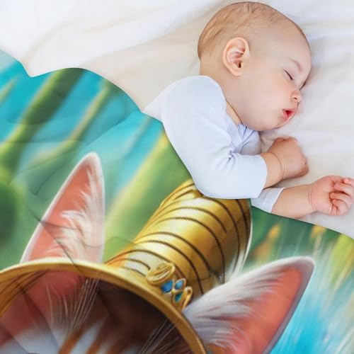 Couverture chat mignon pour voyage et soirées cocooning sur le canapé