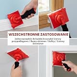 Zestaw Pędzli Do Malowania Ścian Ceriselle, 4-częściowy Pędzel Kantowy Do Malowania Ścian, 12x9 cm Precyzyjny Pędzel Kantowy Do Sufitów, Czyste Narzędzie Do Wycinania, Mocny Pędzel Kantowy Z