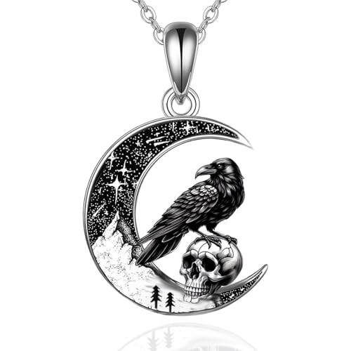 Wasee Raven Necklace 925 Silver