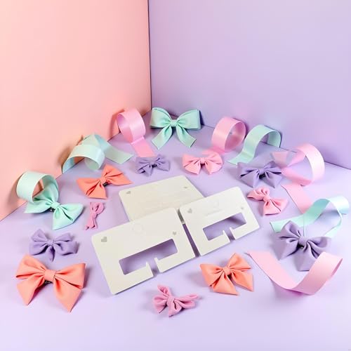 100 Piezas Tarjetas Blancas para Exhibición de Clips para el Cabello Tarjetas de Papel para Clips, Accesorios para el Cabello miniatura 5