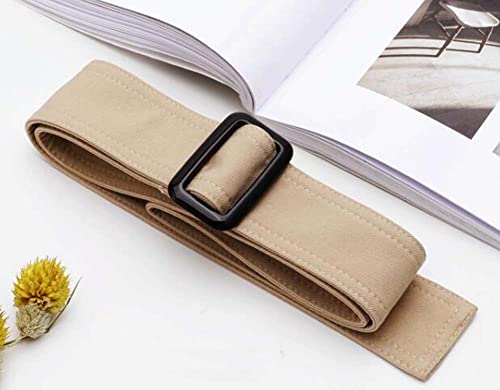 Black Temptation Wide Waist Belt for Trench Coat, Women Windbreaker Waistband Waist Tie #202