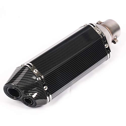 Kajimotor 51Mm Slip On 2'' Motorcycle Exhaust System Dual Outlet Muffler Mid Pipe For Kawasaki Ninja 250 Ninja 250R Ex250 2008-2012 Z250 Z300 2008-2017 For Kawasaki Ex300 Ninja300 2013 14 2015-2017 #TOP2