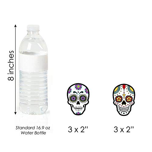 Big Dot Of Happiness Day Of The Dead - Dessert Cupcake Toppers - Halloween Sugar Skull Party Clear Treat Picks - Set Of 24 #TOP6