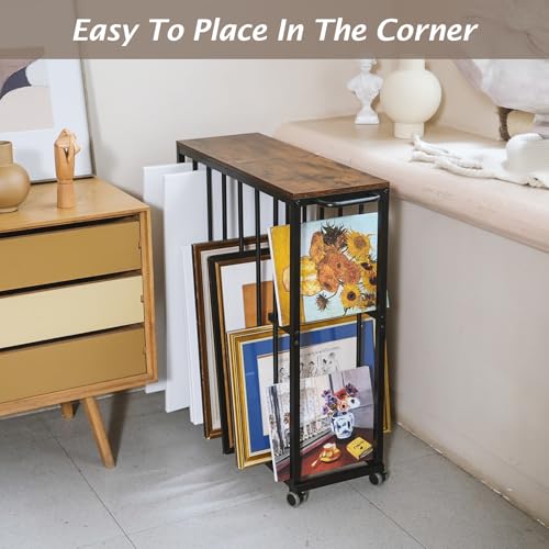 ikkle Large Art Storage Rack, Drying Painting Canvas Rack with Wheels, Art Storage Display Stands for Canvas, Frame, Drawing Board, Metal Crafts Print Rack for Art Display & Galleries by ikkle - Image 4