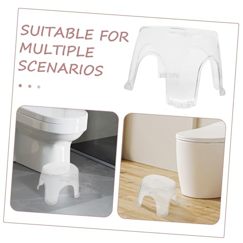 Tabouret de douche transparent contre le manque d'espace et les risques de glissade - 4