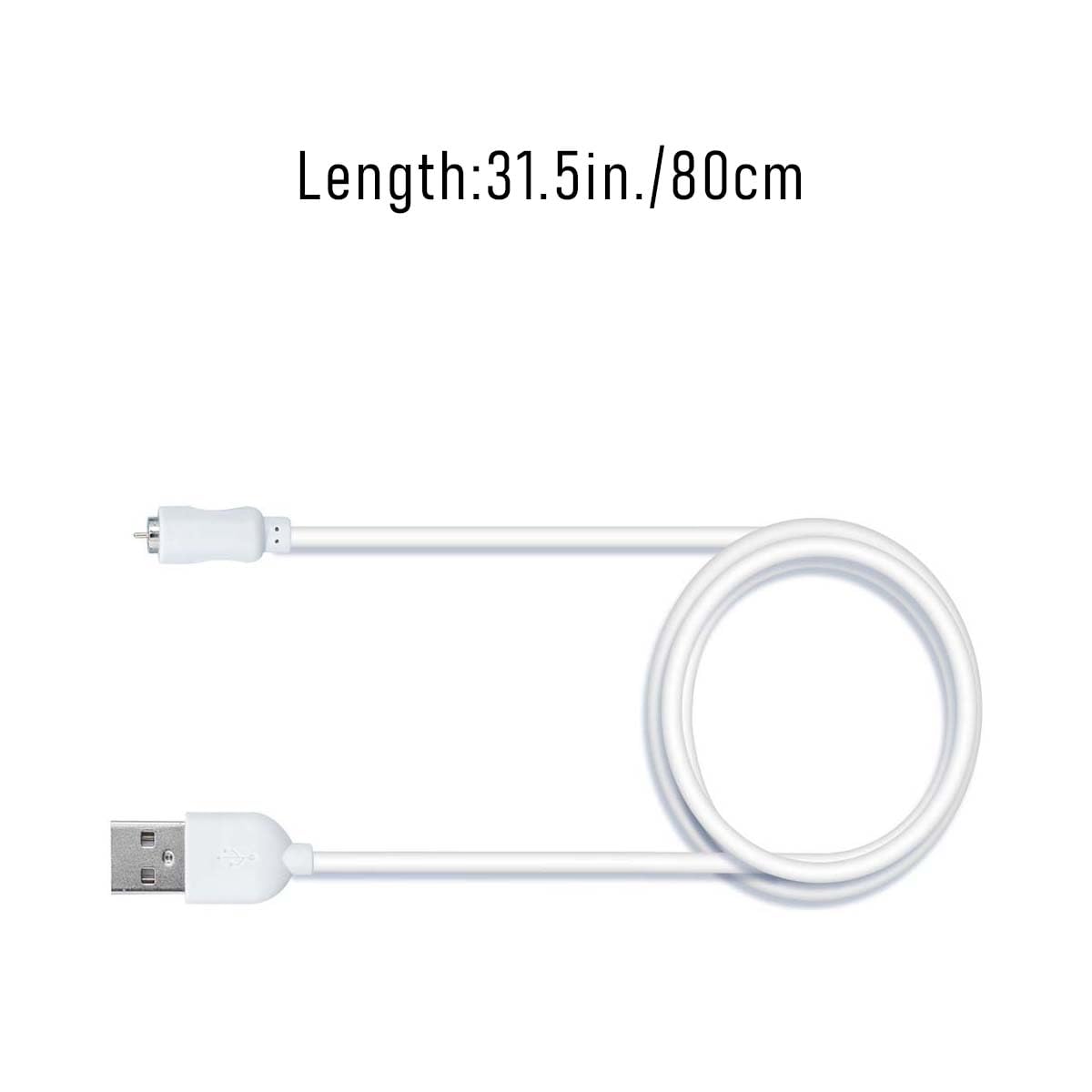 2 Pack Electric Toothbrush USB Cable Replacement Magnetic Charging Cables USB DC Charger Cable for Rechargeable Electric Shaver Trimmer Facial Cleansing Brush Handheld Massager image 2