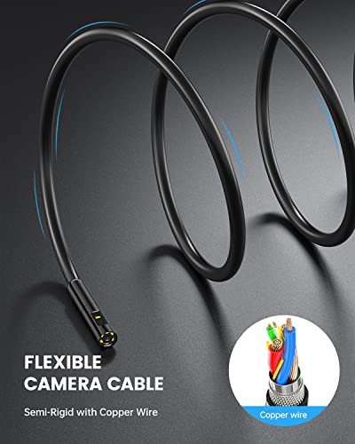 Teslong Endoskopkamera mit Licht, HD Dual Lens Endoskopkamera, Endoskop 4,5...