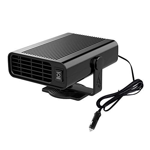 12V/24V Auto Windschutzscheibe Defroster Defogger Auto Window Demister, Plug-In Zigarettenanzünder für LKW Auto, tragbare Auto Lüfter Heizung,
