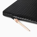 Comfyable Tkany pokrowiec na laptopa 33.0 cm, sztuczna skóra, kompatybilny z MacBook Air 33.3 cm, MacBook Air i MacBook Pro M5, M4, M3, M2 2025–2021, etui podróżne na Mac, dla mężczyzn i kobiet