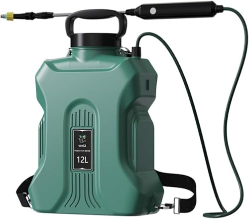JBJSHHY 噴霧器 電動自動 充電式 バッテリー式 除草剤 害虫駆除 農薬 除草 肥料 散水 圧力調整可 洗車 急速充電 家庭用 (green)