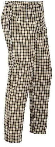 Image of DIGITAL SHOPEE Men's Cotton Checkered Pajama Bottoms, Multicolor Plaid Lounge Pants, Pack of 3