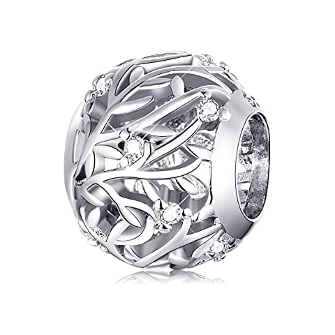 BISAER 925 Sterling Silver Cat Charm Cover