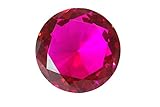 Tripact 100mm Magenta Hot Pink Crystal Diamond Jewel Paperweight 4 Inch