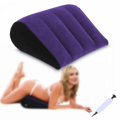 Oreiller triangulaire gonflable fixe multifonctionnel pour soutenir le dossier et l'oreiller gonflable de flocage pour réduire la contre-pression pour les hommes et les femmes oreiller de voyage Cover