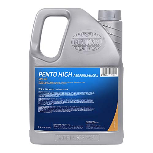 Pentosin 8042206 Pento High Performance Ii 5W-40 Full Synthetic Motor Oil For Four-Season Use; 5 Liter Jug #TOP2