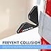 yorpyep Car Door Corner Protector Edge Guards, Carbon Fiber Decorative Anti-scratch Anti-collision Buffer Pad, Embedded Self-adhesive Soft Protective Cover, for Most Cars (Black #Sports)