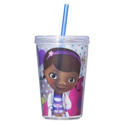 Zak Designs Doc Mcstuffins To-Go Tumbler with Straw Toy Zak Designs Doc Mcstuffins To-Go Tumbler with Straw Toy