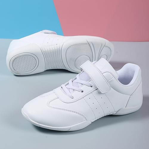 Children Cheer Shoes Girls Dance Training Sneakers Boy Jumping Tumbling Exercise Aerobic Fitness White Little Kid3